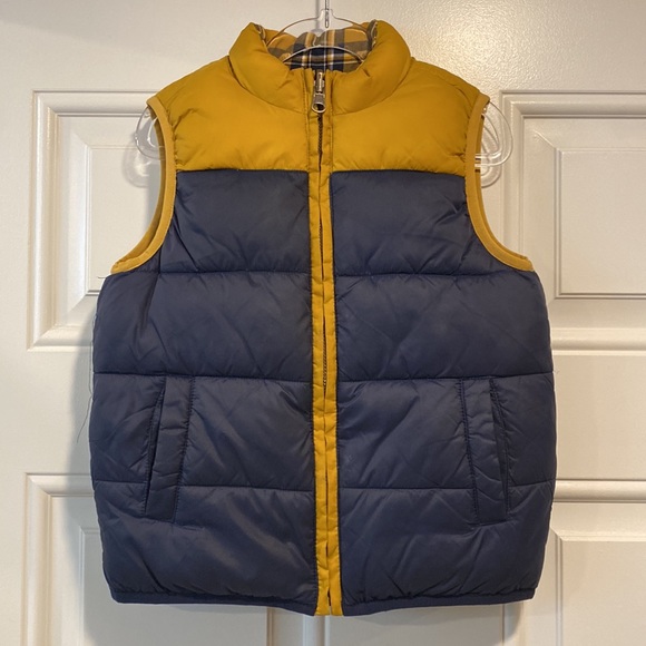 Janie and Jack Reversible Puffer Vest - Picture 2 of 5